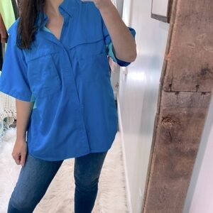 Silver Bait men’s blue top size large